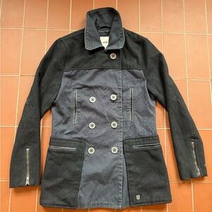Vans Double Breasted Wool Blend Peacoat Jacket with pockets
